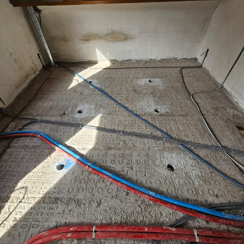 Carottage d'un plancher en béton